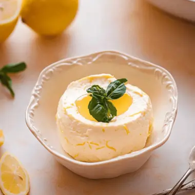 Lemon Mousse with Lemon Curd
