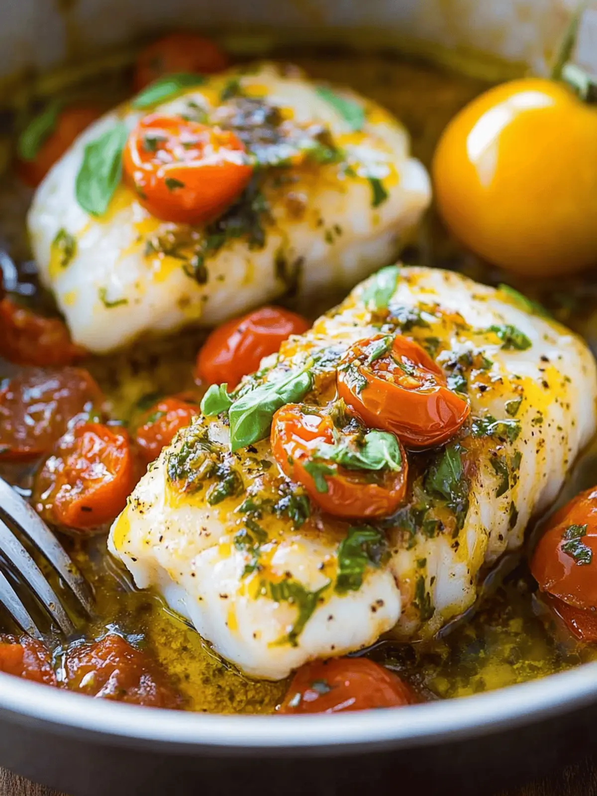 Pan-Seared Cod in White Wine Tomato Basil Sauce You’ll Love 5 Pan-Seared Cod in White Wine Tomato Basil Sauce