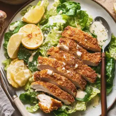 Crispy Chicken Caesar Salad
