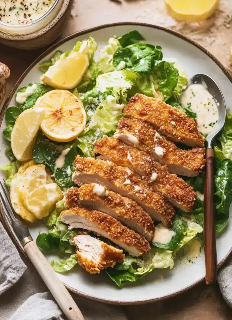 Crispy Chicken Caesar Salad