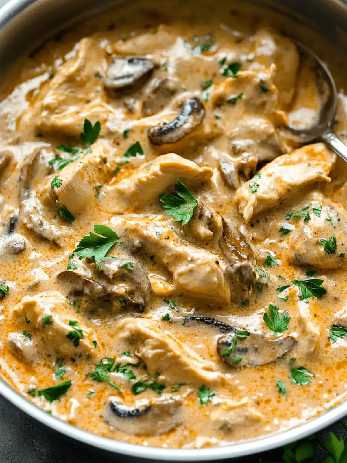 Chicken Mushroom Stroganoff