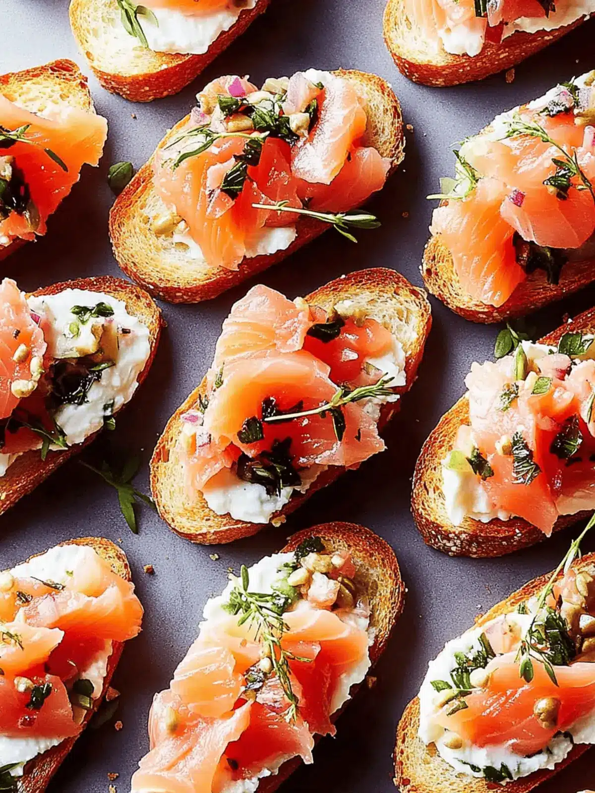 Smoked Salmon Crostini