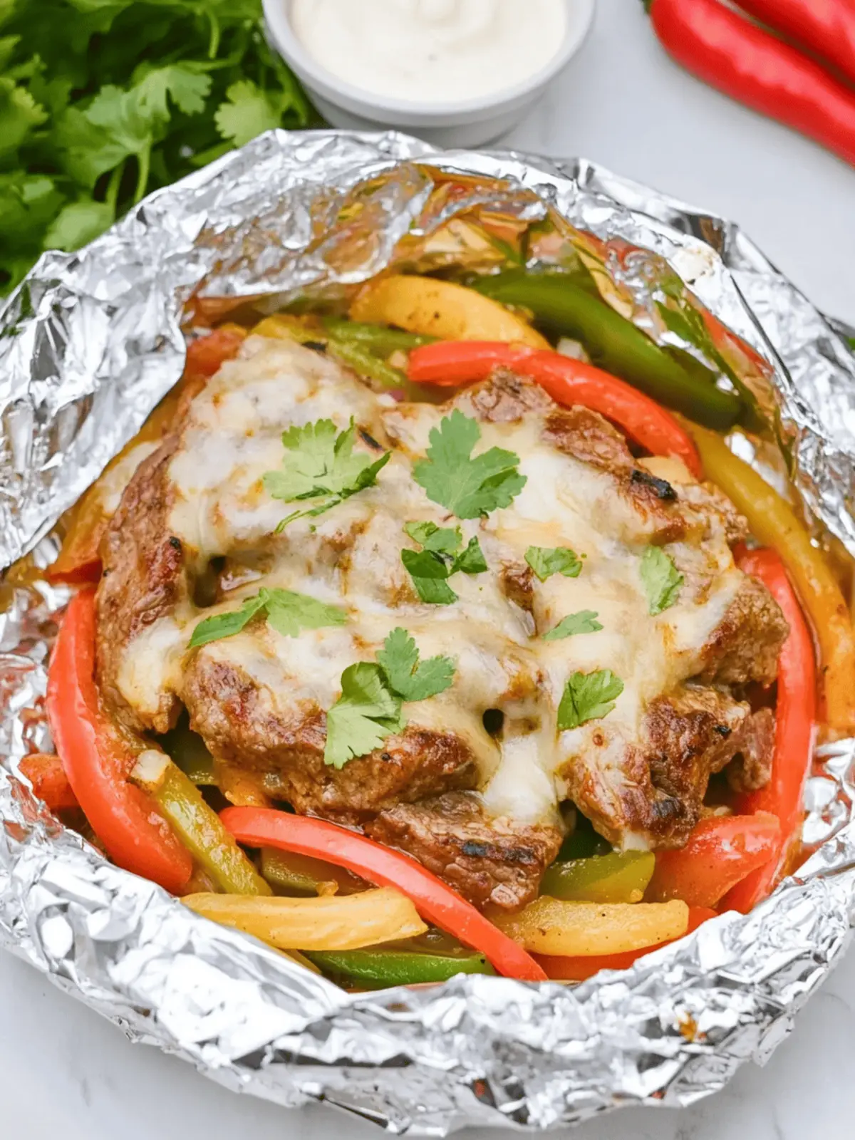 Sizzling Steak Fajita Foil Packets for Quick Weeknight Dinners 4 Steak Fajita Foil Packets
