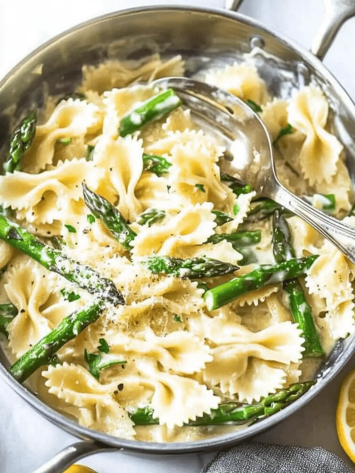 Creamy Lemon Asparagus Pasta