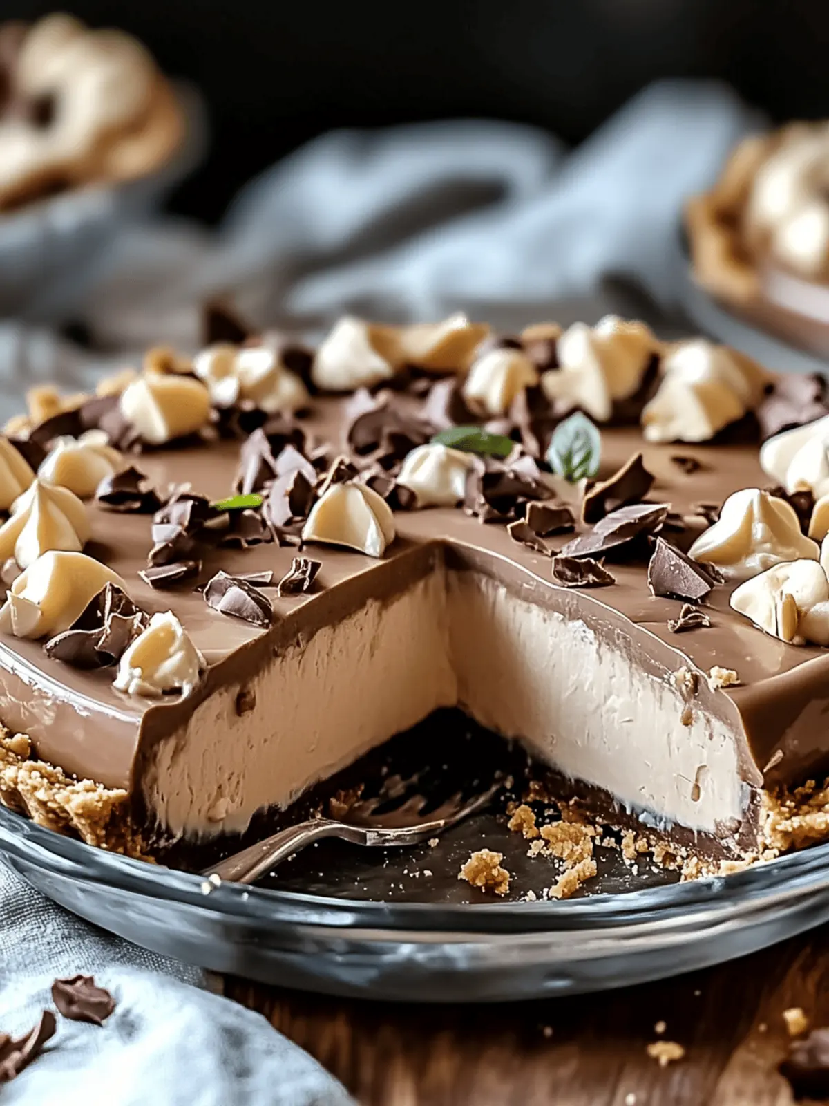 No-Bake Cream Cheese Peanut Butter Pie