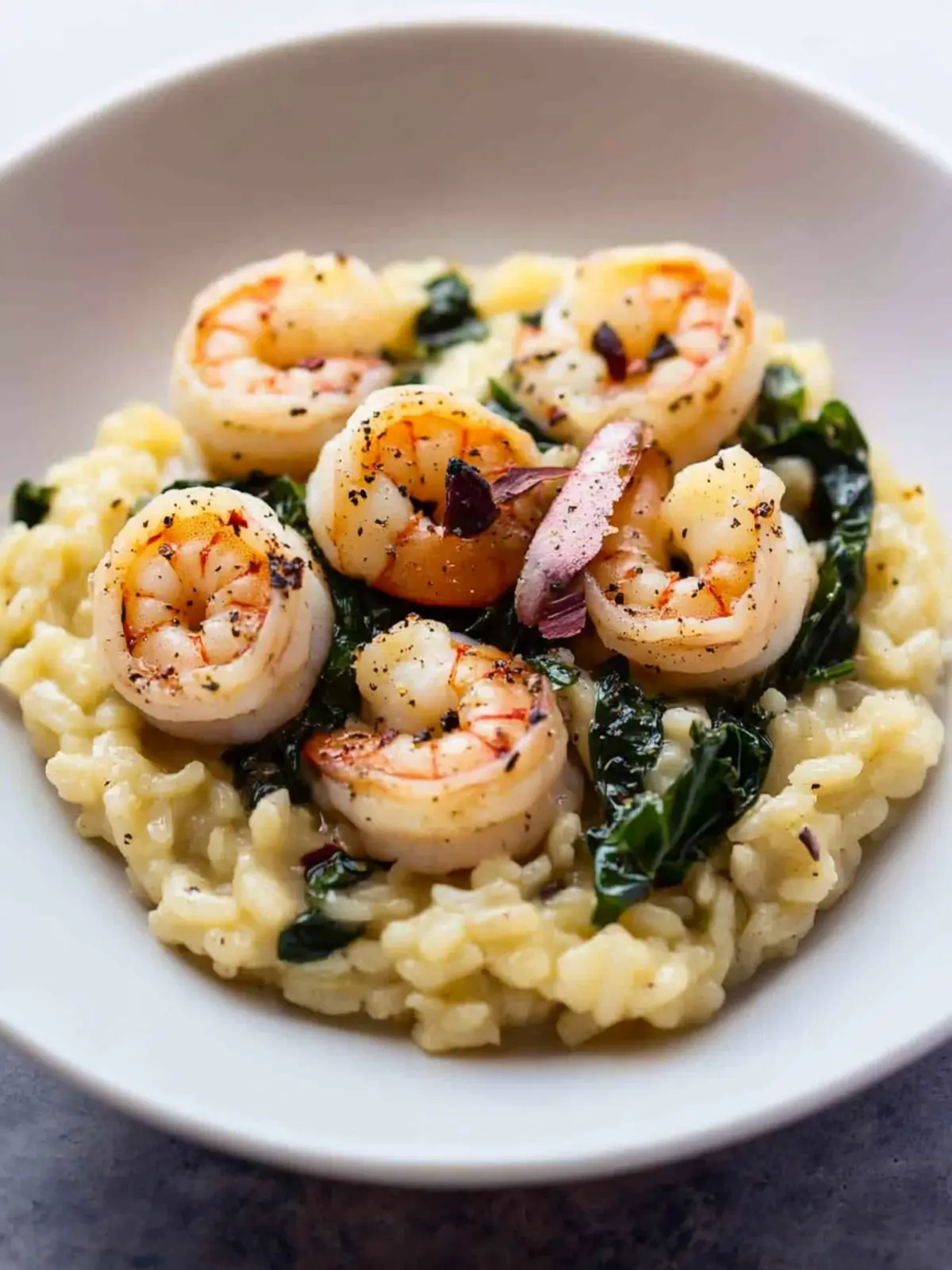 Shrimp and Swiss Chard Risotto