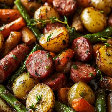 Kielbasa Sheet Pan Dinner