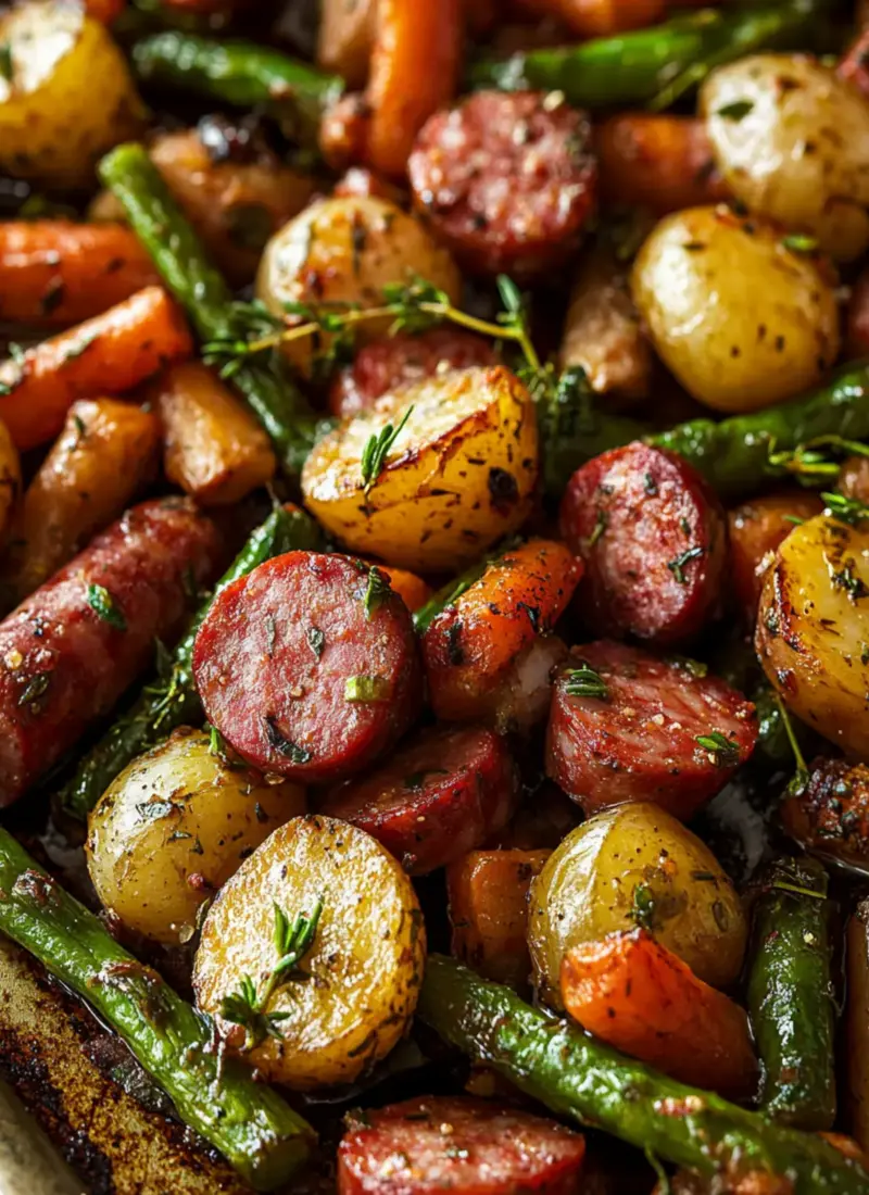 Kielbasa Sheet Pan Dinner