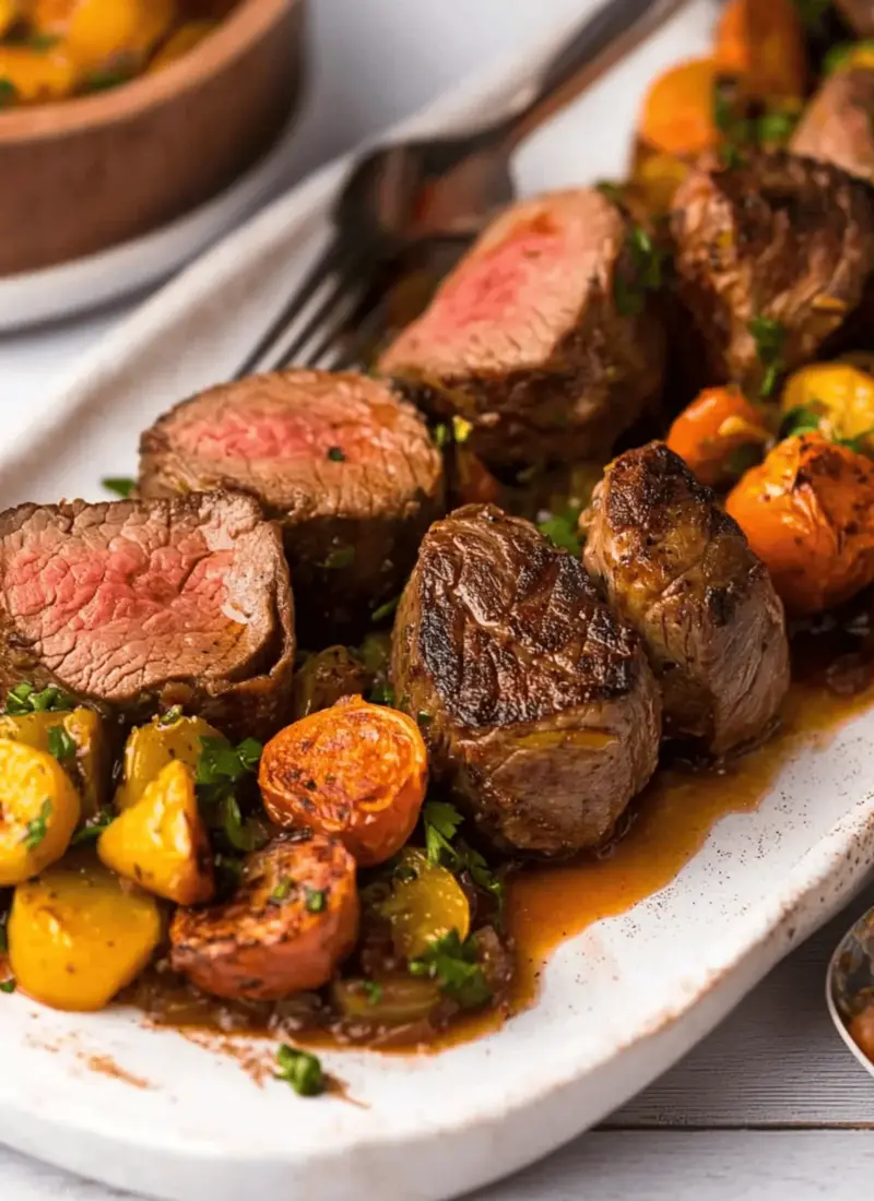Pan Roasted Beef Tenderloin Medallions