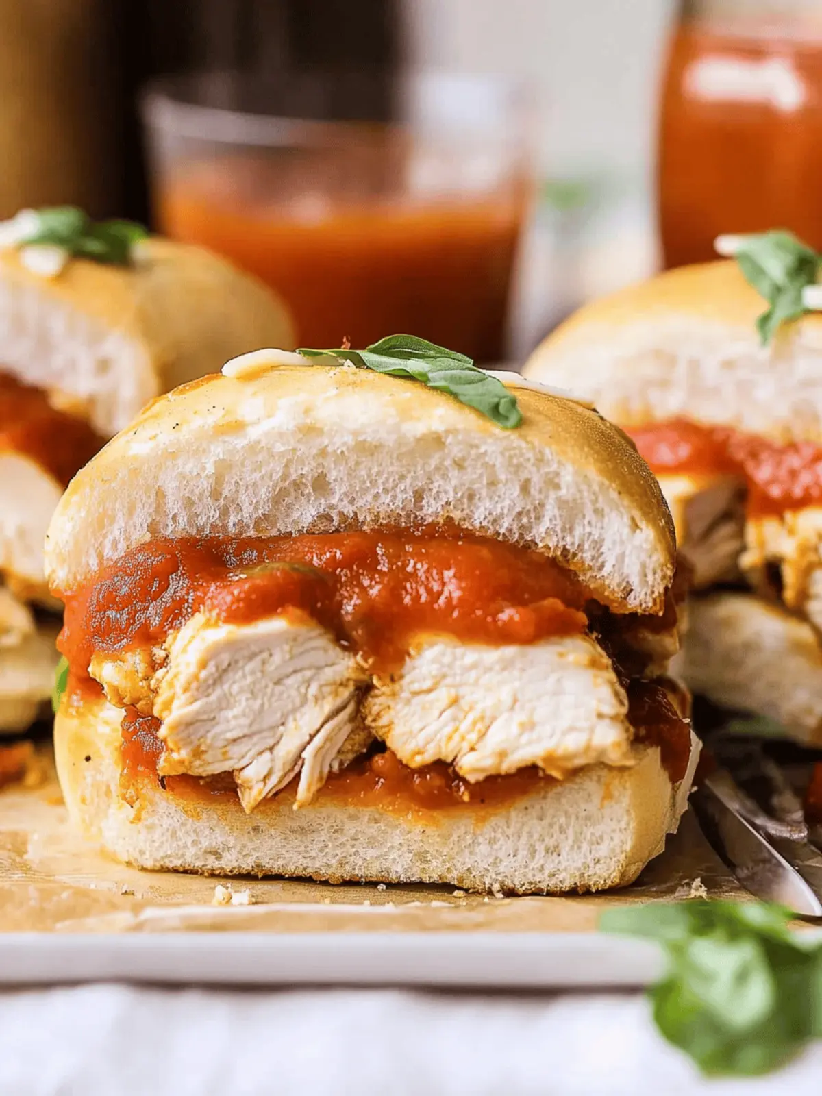 Chicken Parmesan Subs