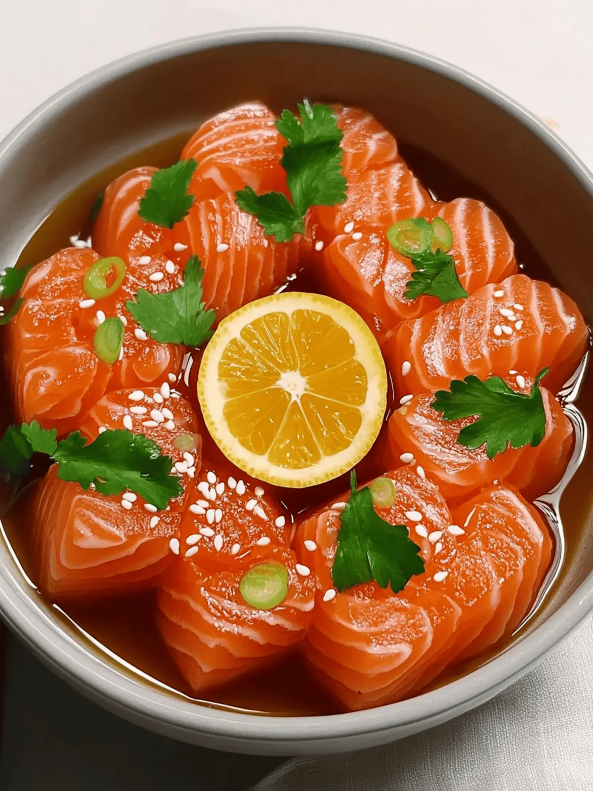 Savory Salmon Crudo with Citrus Soy Dressing in Minutes