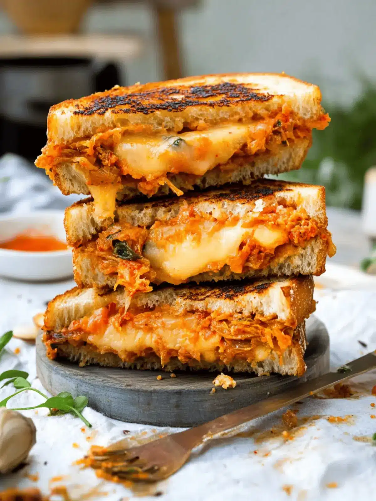 Spicy Kimchi Grilled Cheese Sandwich for Bold Flavor Lovers 5 Kimchi Grilled Cheese Sandwich