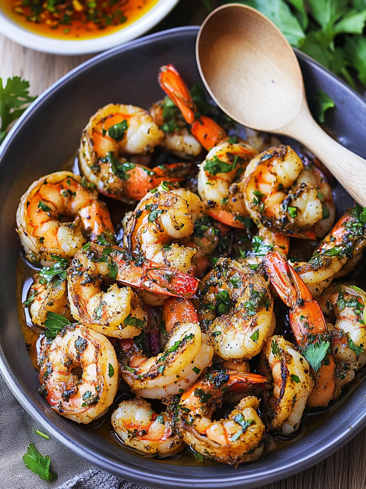 Pan Seared Chimichurri Shrimp