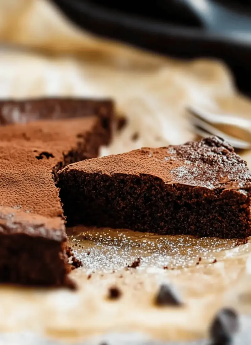 Dense & Fudgy Flourless Chocolate Cake