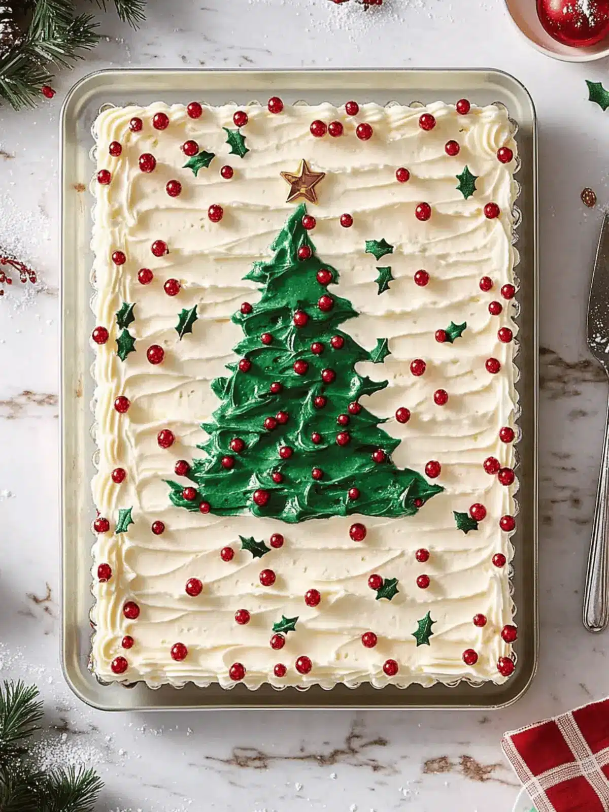 Delicious Christmas Sheet Cake for Festive Celebrations 2 Christmas Sheet Cake