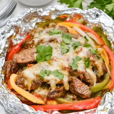 Sizzling Steak Fajita Foil Packets for Quick Weeknight Dinners 9 Steak Fajita Foil Packets