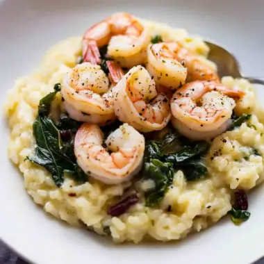 Shrimp and Swiss Chard Risotto