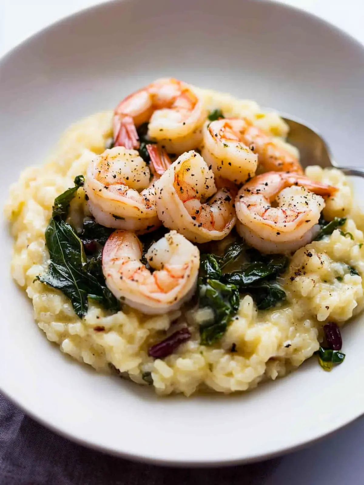 Shrimp and Swiss Chard Risotto
