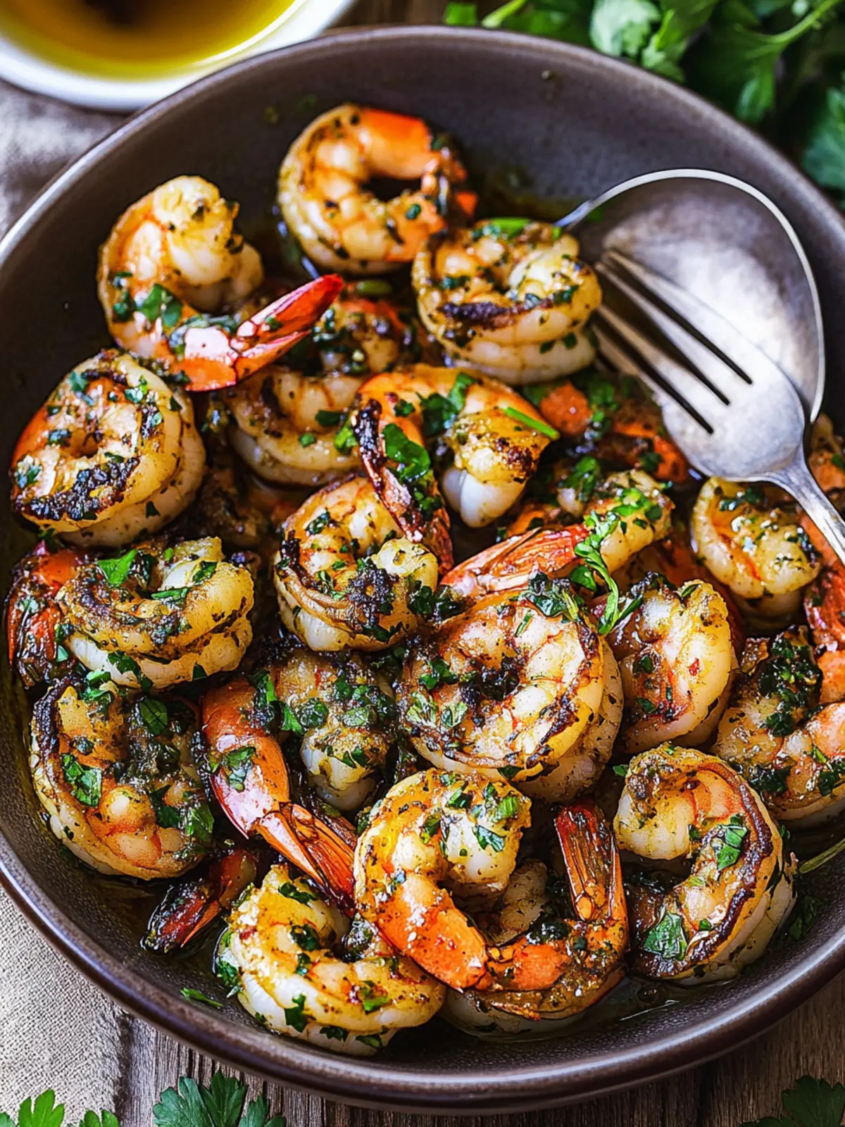 Pan Seared Chimichurri Shrimp