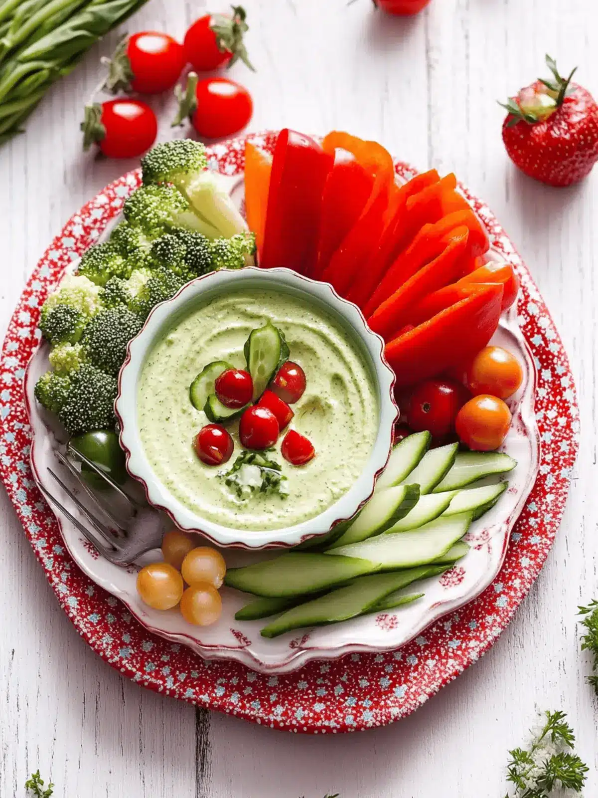 Christmas Crudités: Creamy Herb Dip Everyone Will Love 2 Christmas Crudités