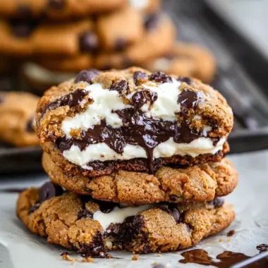 Cheesecake Stuffed Chocolate Chip Cookies