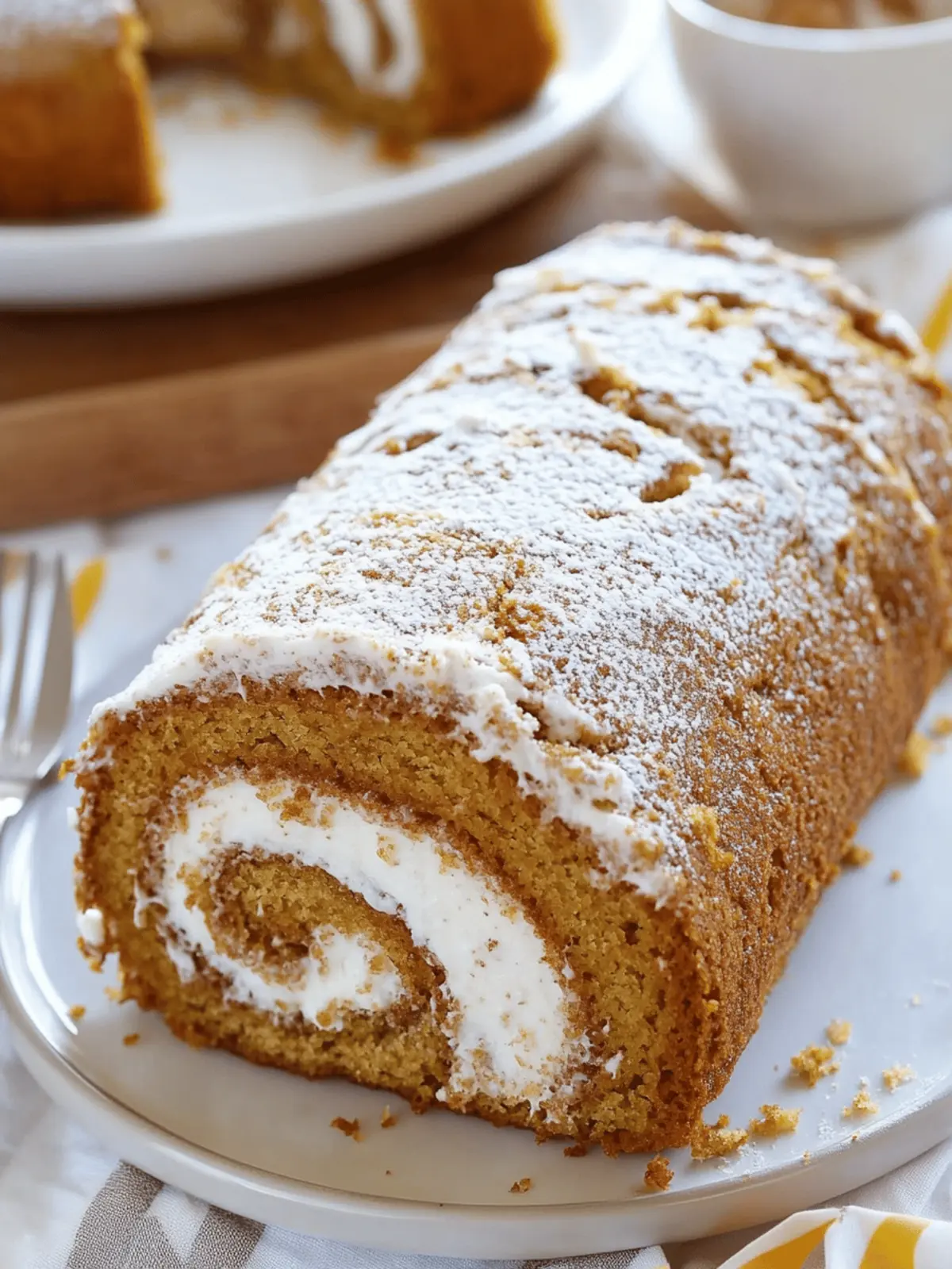 Melt-in-Your-Mouth Pumpkin Spice Roll Cake Perfect for Fall 3 Pumpkin Spice Roll Cake