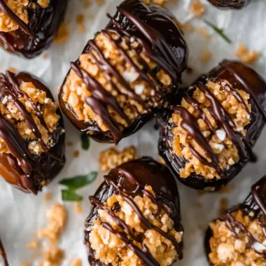 Samoa Cookie Stuffed Dates