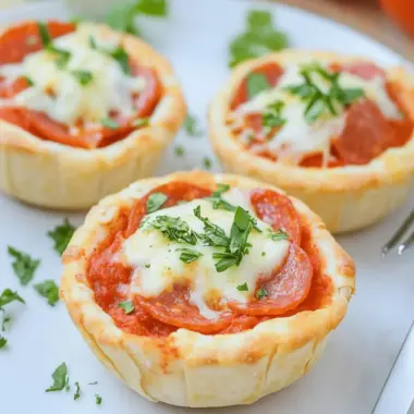 Mini Pepperoni Pizza Bowls for Quick, Gluten-Free Fun 9 Mini Pepperoni Pizza Bowls