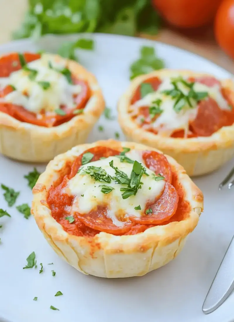 Mini Pepperoni Pizza Bowls