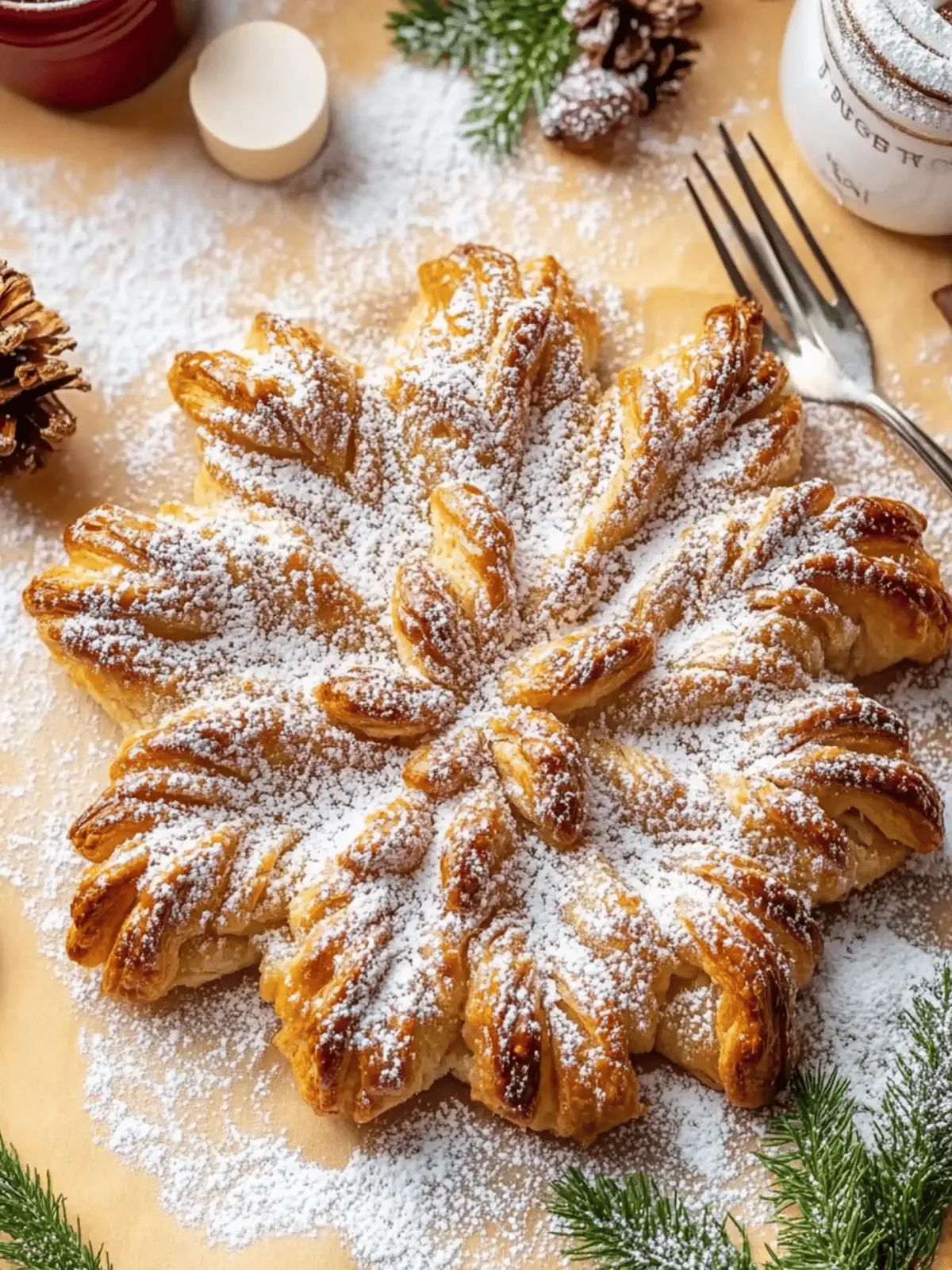 Delicious Easy Cookie Butter Puff Pastry Snowflake Delight 3 Easy Cookie Butter Puff Pastry Snowflake