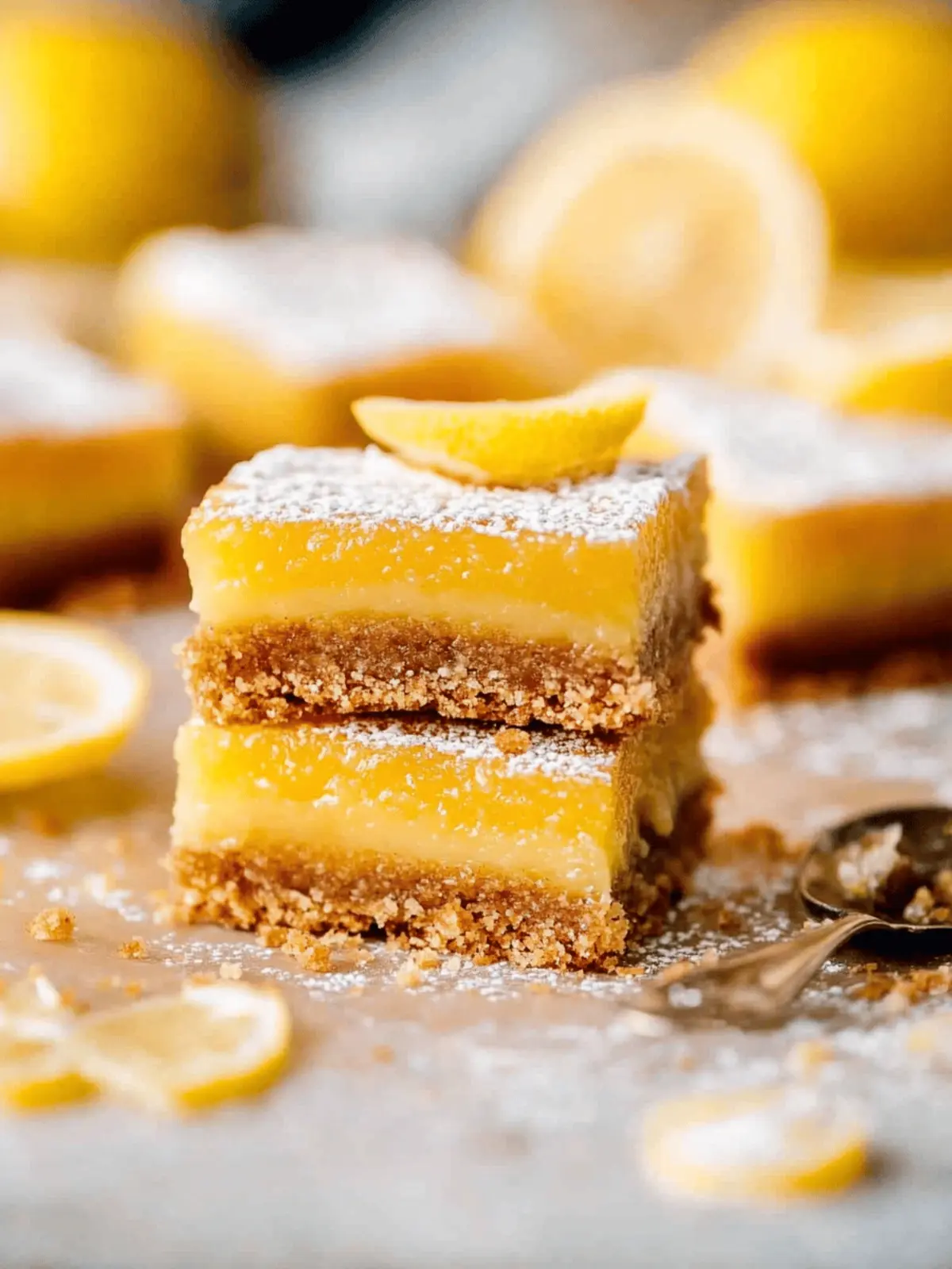 Delicious Lemon Bars with Graham Cracker Crust for Summer Fun 4 Lemon Bars with Graham Cracker Crust