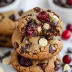 Gluten Free Double Chocolate Chip Cranberry Cookies