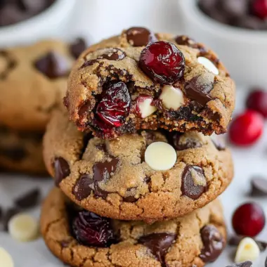 Gluten Free Double Chocolate Chip Cranberry Cookies