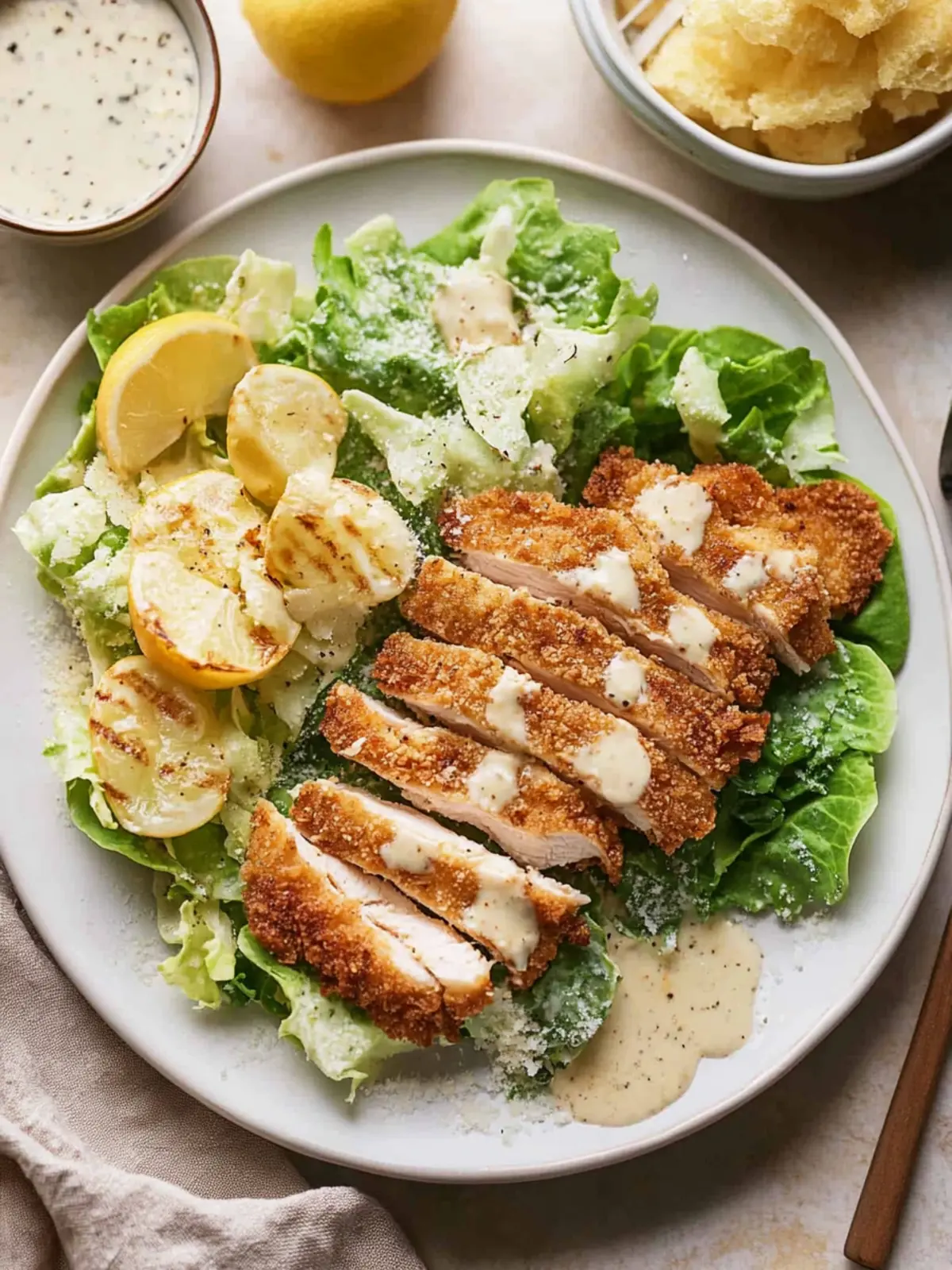 Crispy Chicken Caesar Salad