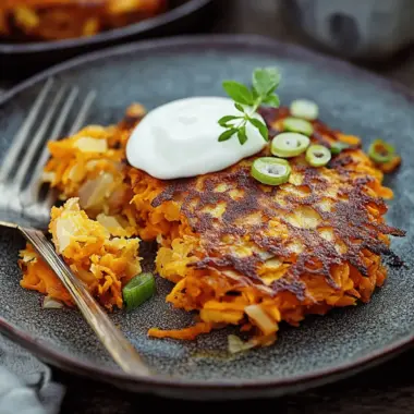 Parsnip and Sweet Potato Latkes Recipe