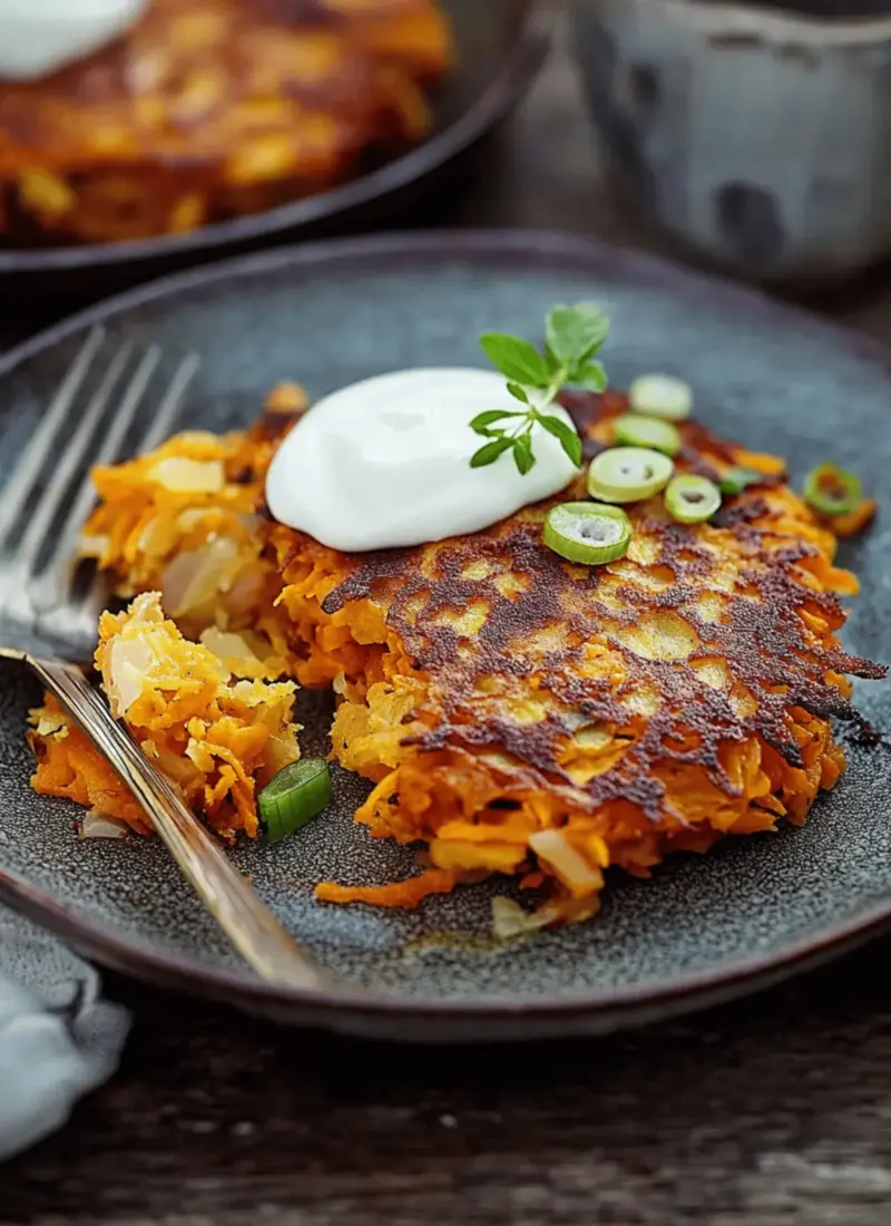 Parsnip and Sweet Potato Latkes Recipe
