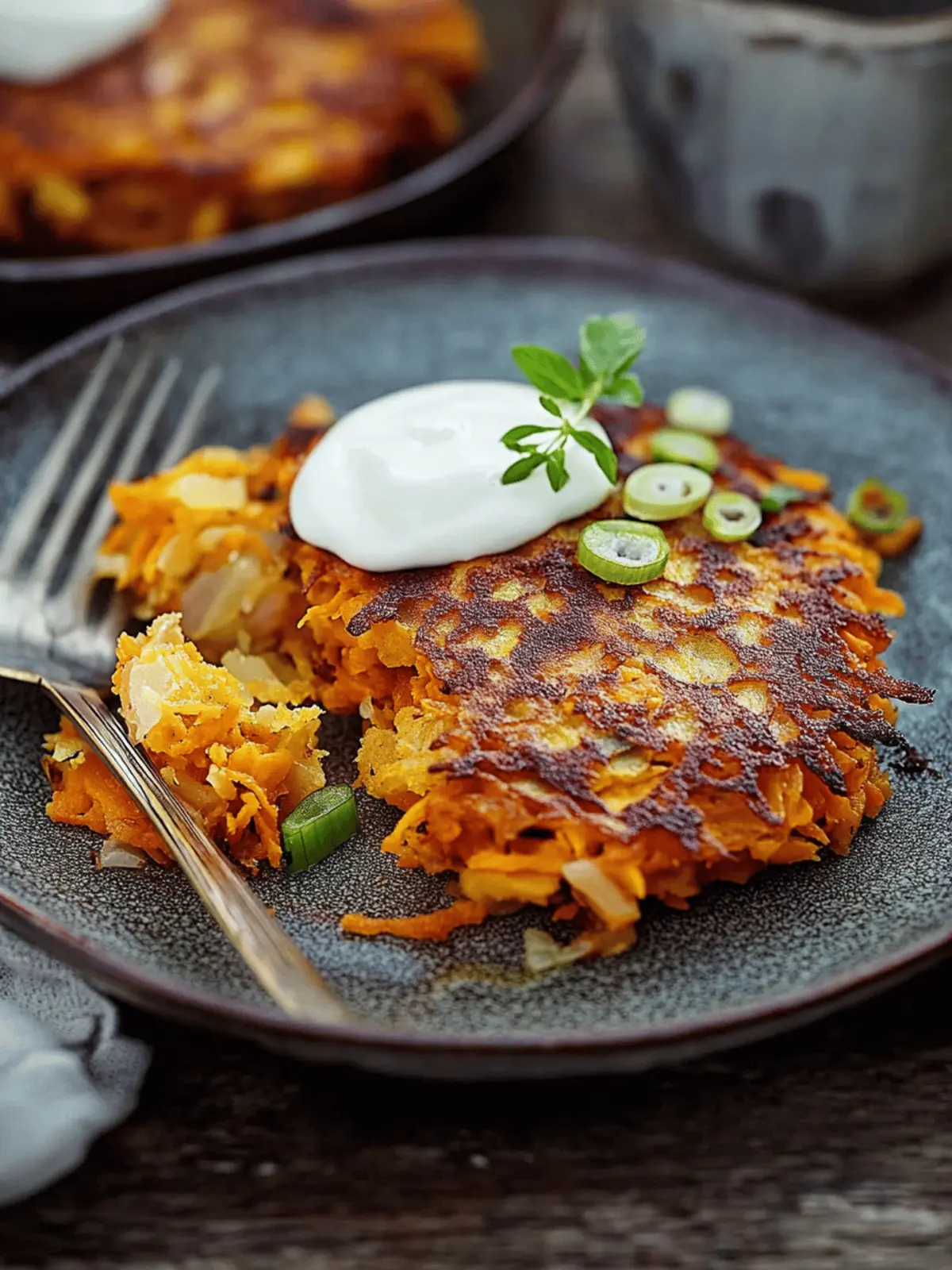 Parsnip and Sweet Potato Latkes Recipe