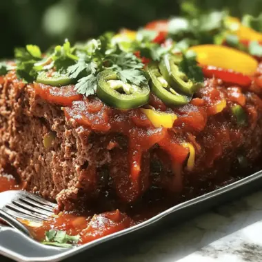 Tex-Mex Meatloaf Packed with Flavor and Comfort
