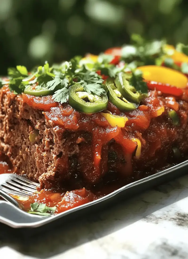 Tex-Mex Meatloaf Packed with Flavor and Comfort