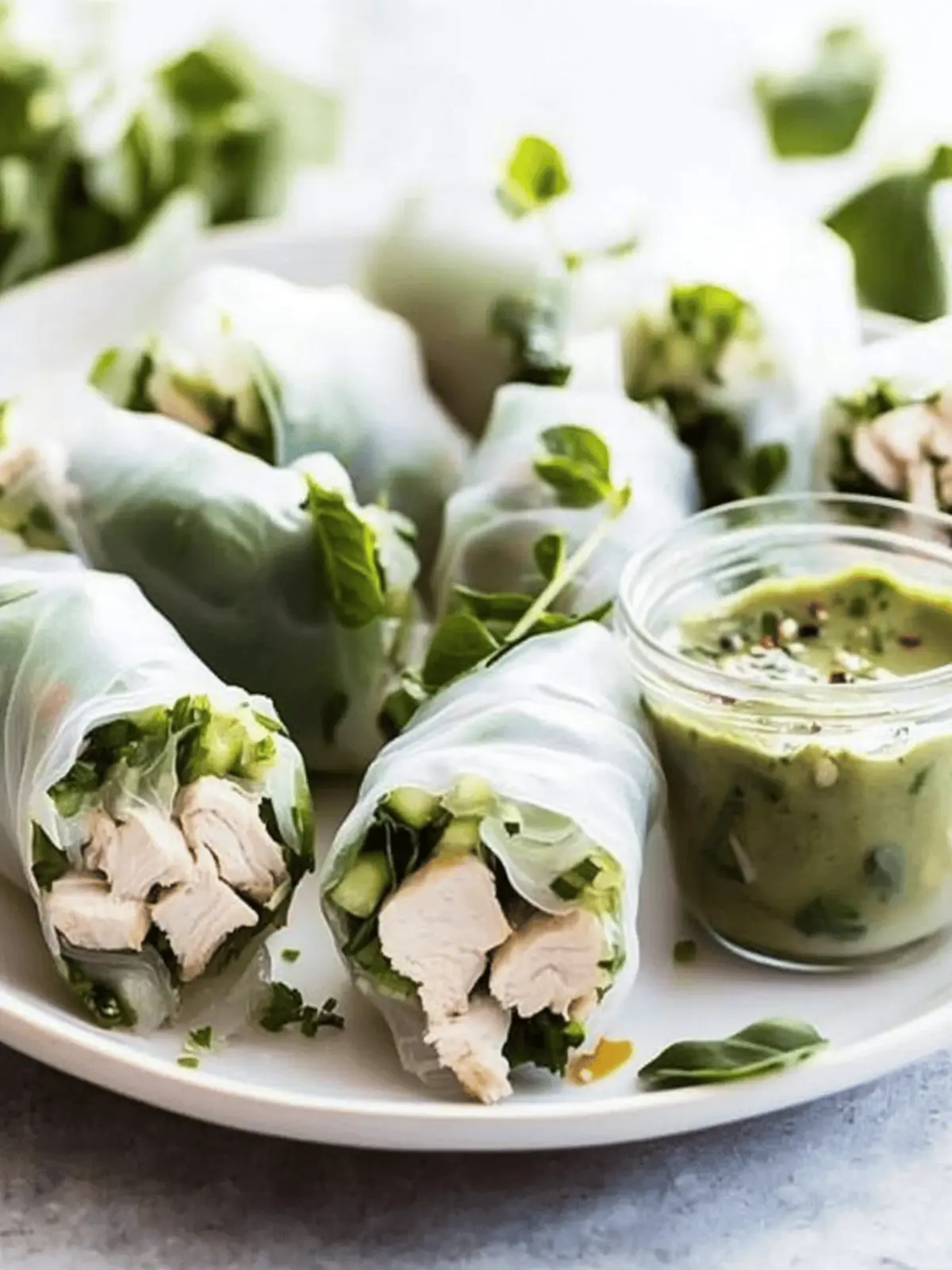 Delicious Chicken Salad Summer Rolls For A Cool Summer Treat