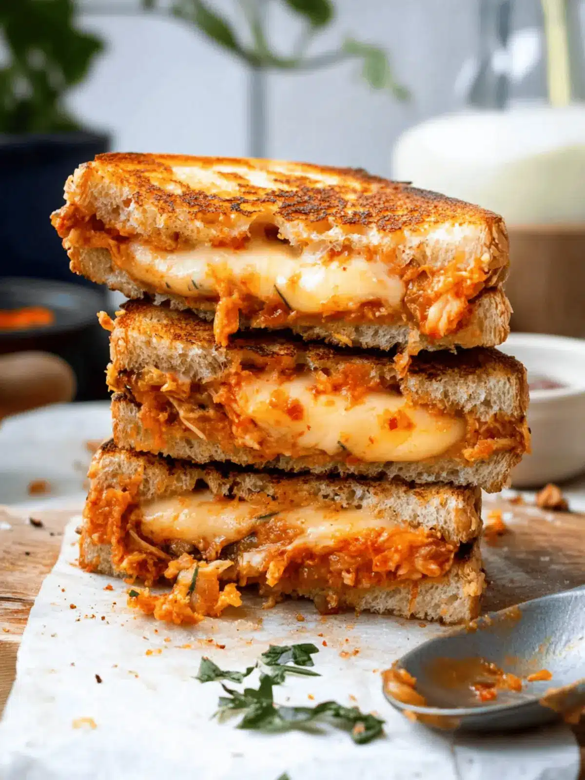 Spicy Kimchi Grilled Cheese Sandwich for Bold Flavor Lovers 2 Kimchi Grilled Cheese Sandwich