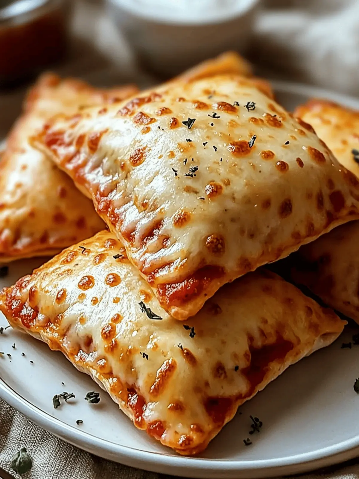 Homemade Cheesy Pizza Pockets: Easy, Customizable Snacks 4 Homemade Cheesy Pizza Pockets