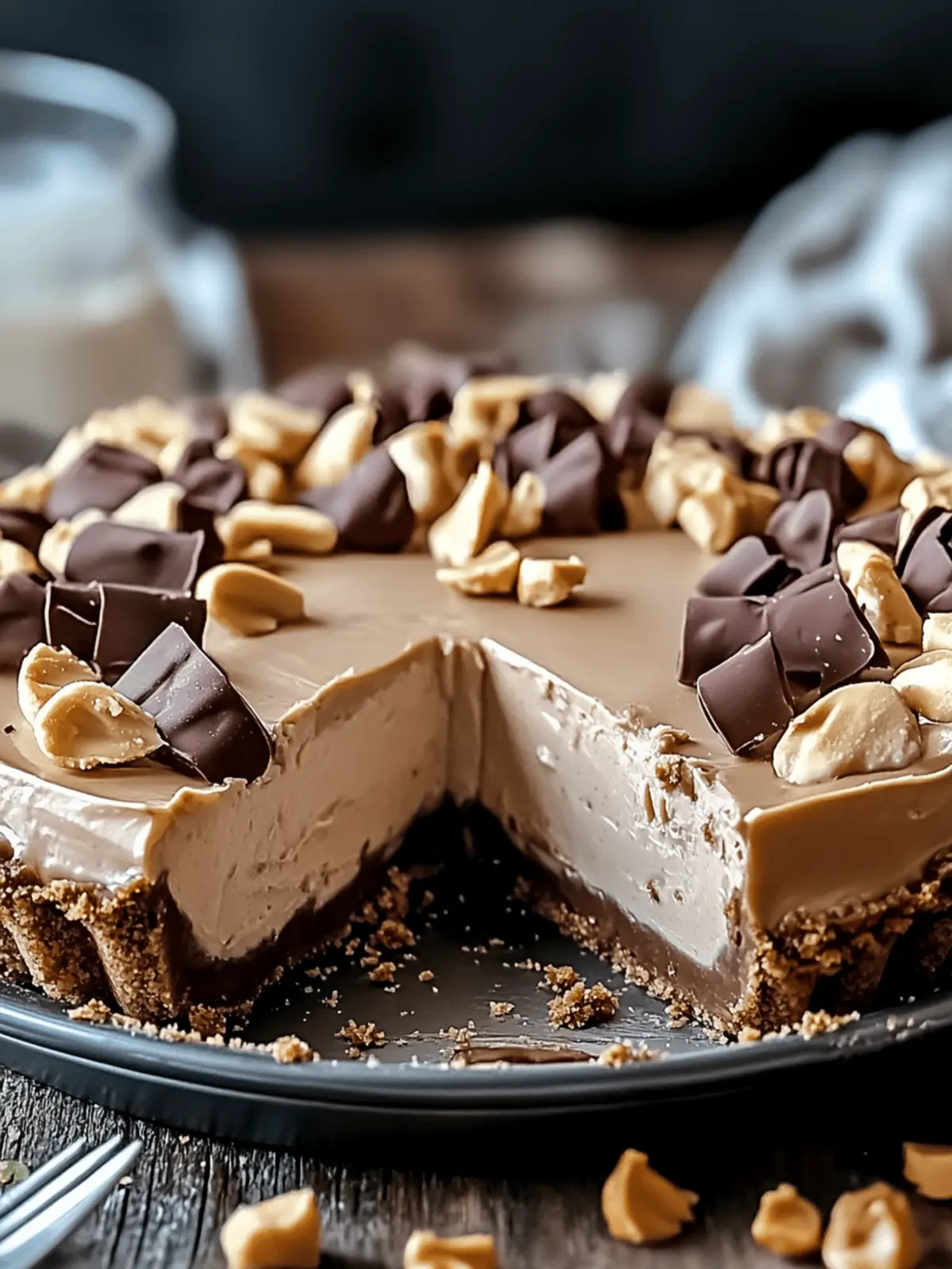 No-Bake Cream Cheese Peanut Butter Pie