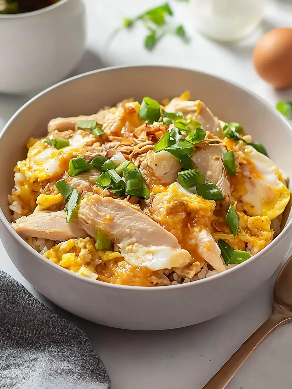 15-Minute Oyakodon (Japanese Chicken and Egg Rice Bowl)
