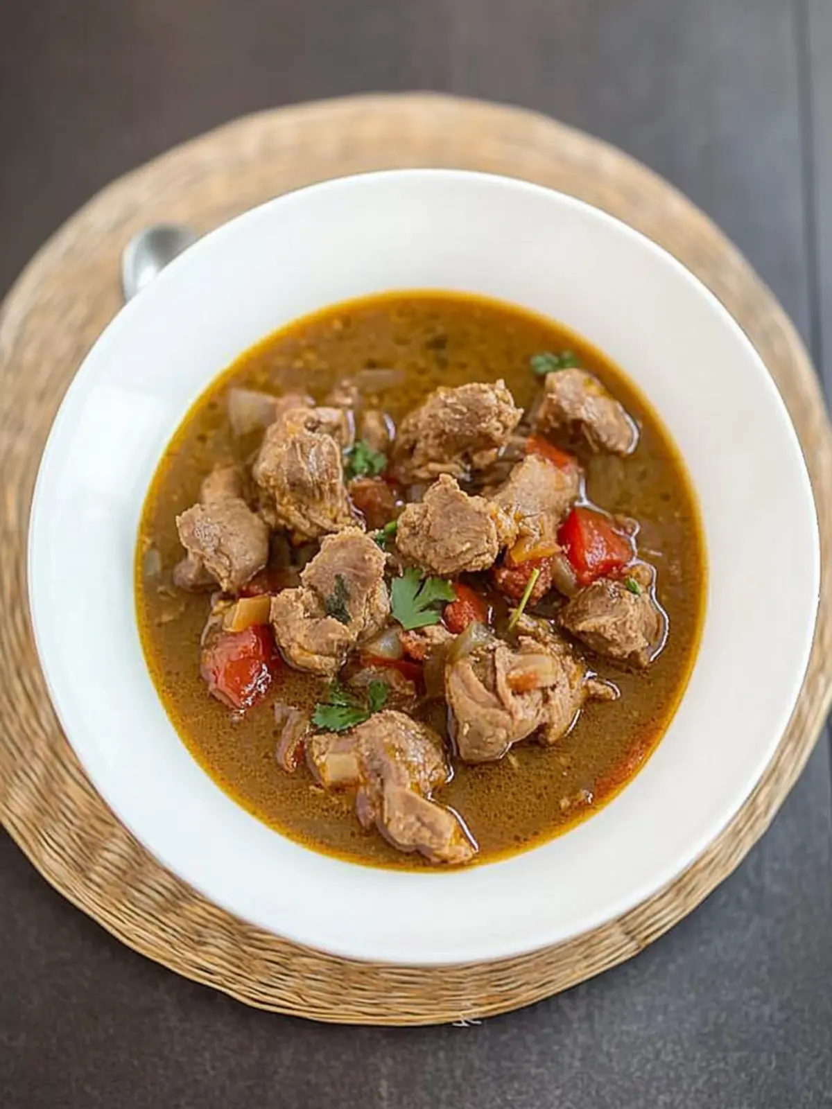 Nigerian Pepper Soup With Goat Meat