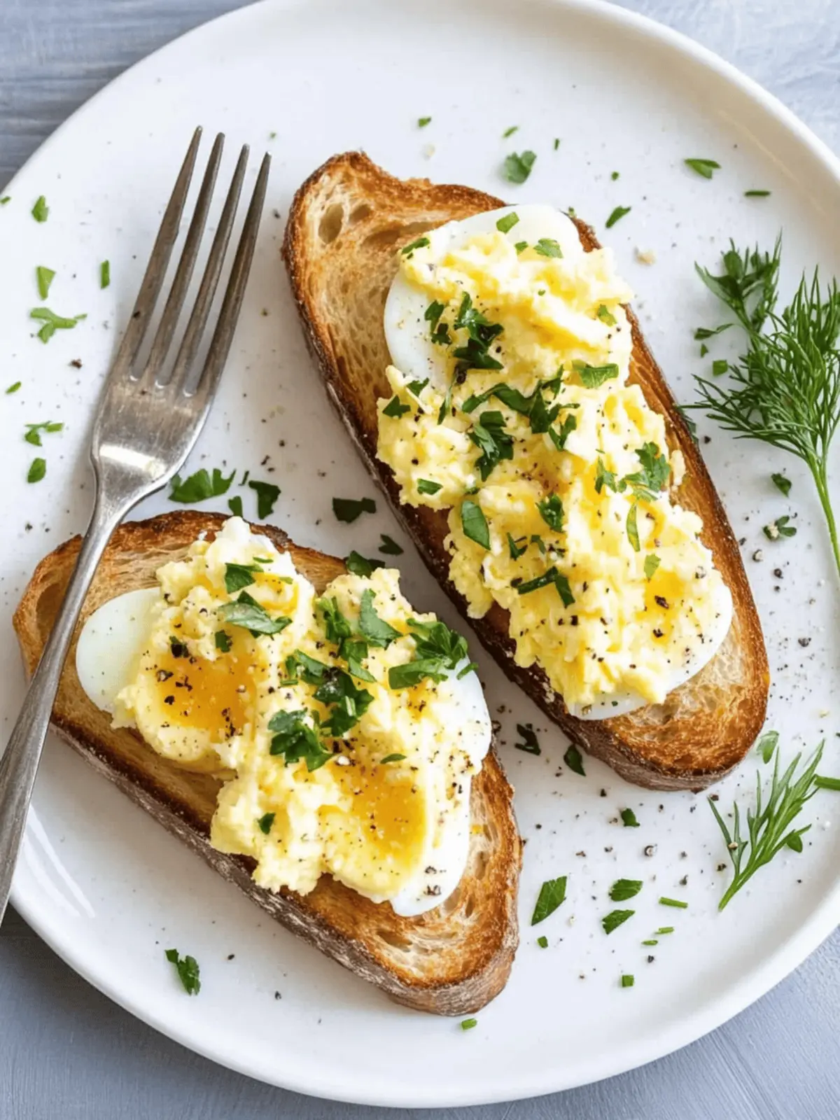 Perfect Egg Tartines