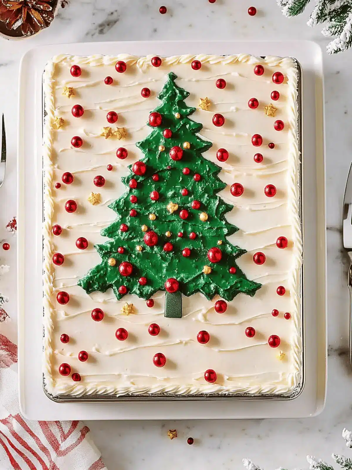 Delicious Christmas Sheet Cake for Festive Celebrations 3 Christmas Sheet Cake