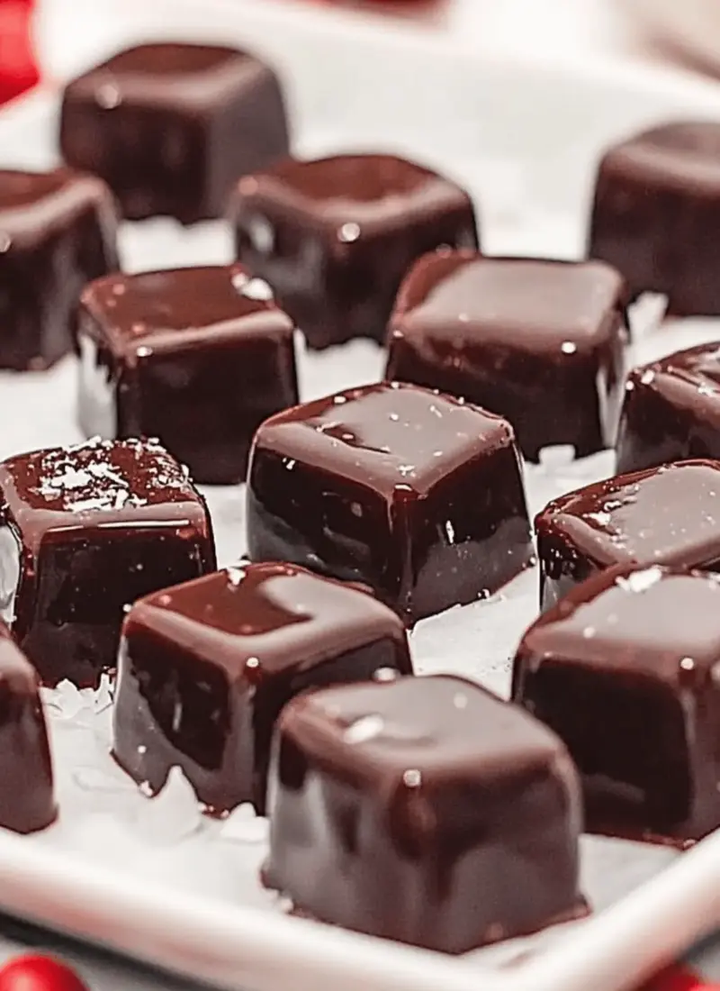 Soft & Chewy Chocolate Espresso Caramels (heavy cream recipe)