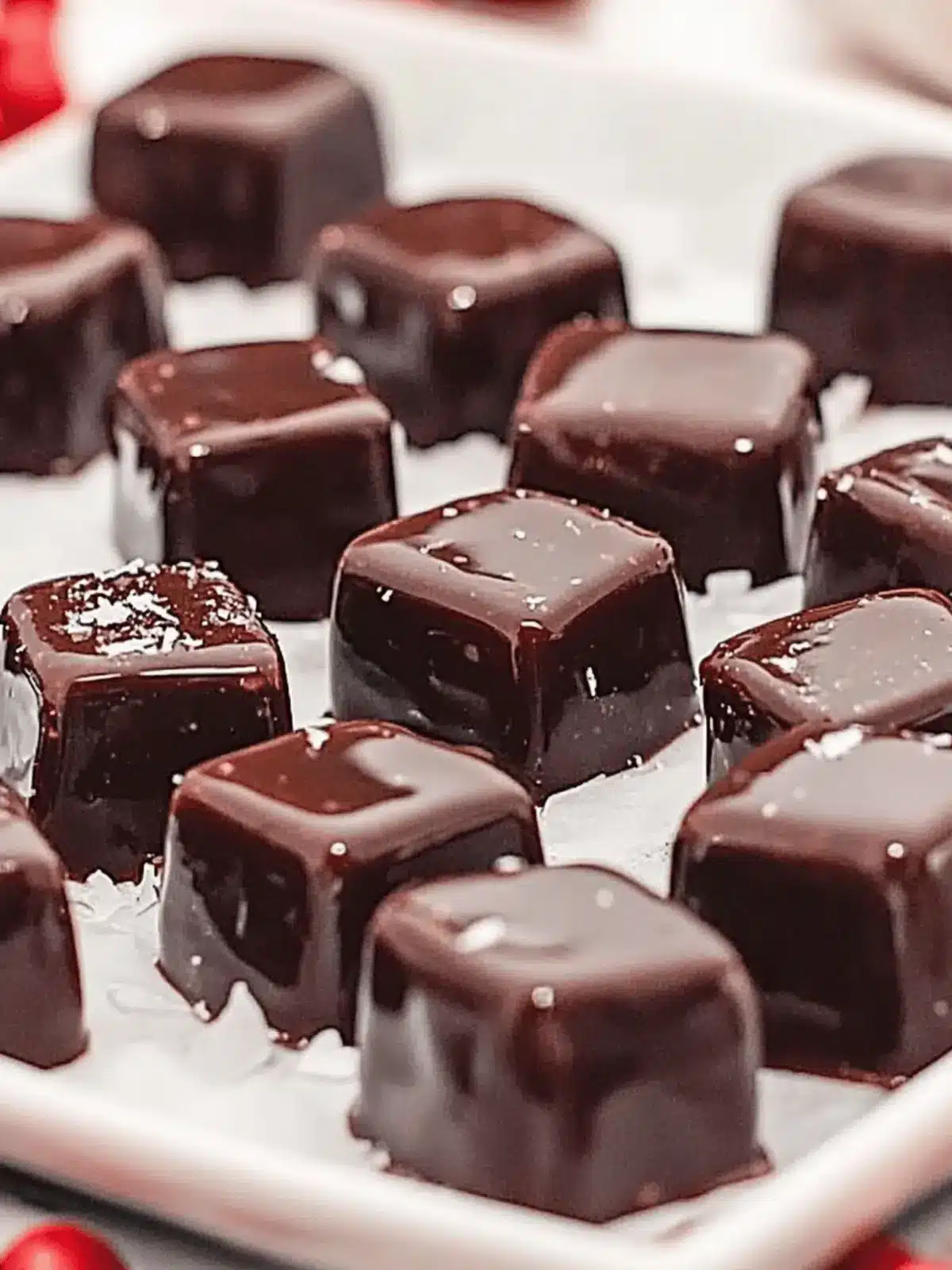 Soft & Chewy Chocolate Espresso Caramels (heavy cream recipe)