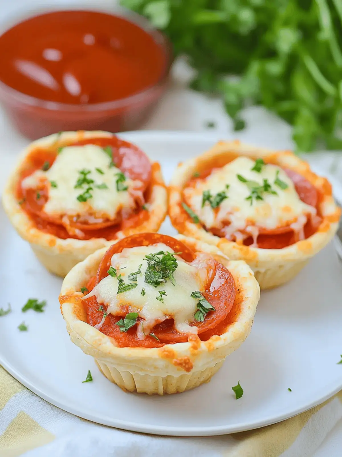 Mini Pepperoni Pizza Bowls